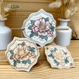 ITH Stickdatei Haarspange Hundsrose Set mit 3 Größen ab 9x6