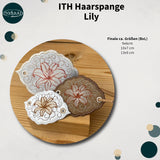 ITH Stickdatei Haarspange Lily, Set mit 3 Größen ab 9x6