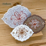 ITH Stickdatei Haarspange Lily, Set mit 3 Größen ab 9x6