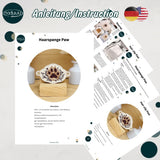 ITH Stickdatei Haarspange Paw Set mit 3 Größen ab 9x6