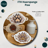 ITH Stickdatei Haarspange Paw Set mit 3 Größen ab 9x6
