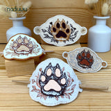 ITH Stickdatei Haarspange Paw Set mit 3 Größen ab 9x6