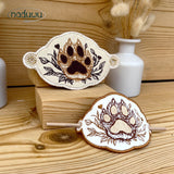 ITH Stickdatei Haarspange Paw Set mit 3 Größen ab 9x6