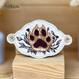 ITH Stickdatei Haarspange Paw Set mit 3 Größen ab 9x6