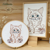 Stickdatei Katze Charly Scribble Set mit 7 Größen ab 10x13