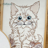 Stickdatei Katze Charly Scribble Set mit 7 Größen ab 10x13