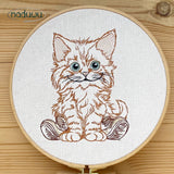 Stickdatei Katze Charly Scribble Set mit 7 Größen ab 10x13