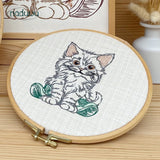 Stickdatei Katze Charly Scribble Set mit 7 Größen ab 10x13