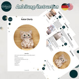 ITH Stickdatei Katze Charly Stuffie Set mit 6 Größen ab 12x18