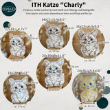ITH Stickdatei Katze Charly Stuffie Set mit 6 Größen ab 12x18