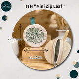 ITH Stickdatei Mini Zip Bag Set für 10x10 mit Kürbismotiv und Kürbisblattmotiv