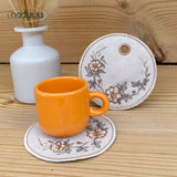 ITH Stickdatei Hundsrose Mug Rug und Summsenschutz 10x10