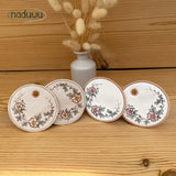 ITH Stickdatei Hundsrose Mug Rug und Summsenschutz 10x10