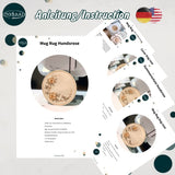 ITH Stickdatei Hundsrose Mug Rug und Summsenschutz 10x10