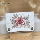 ITH Stickdatei Portemonnaie Rosi Set 13x18 und 15x21 mit Reißverschluss und Kartenfächern