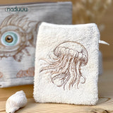 Stickdatei Waschlappen Set 13x18 und 16x20 mit maritimem Motiv,  ITH Stickdesign