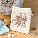 Stickdatei Waschlappen Set 13x18 und 16x20 mit maritimem Motiv,  ITH Stickdesign