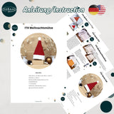 ITH Stickdatei Weihnachtsmütze Set mit 5 Größen ab 13x18