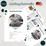Stickdatei Wombat Wombi Stuffie Set mit 7 Größen ab 10x13