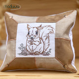 Stickdatei Eichhörnchen Kissen Set mit 6 Größen ab 13x18, ITH Kissendesign