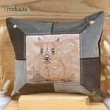 Stickdatei Eichhörnchen Kissen Set mit 6 Größen ab 13x18, ITH Kissendesign