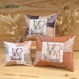 Stickdatei Eichhörnchen Kissen Set mit 6 Größen ab 13x18, ITH Kissendesign