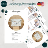 OTH Stickdatei Letterbag Set mit 6 Größen ab 13x18, Umhängetasche, Clutch oder Crossbodybag
