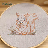 Stickdatei Eichhörnchen Scribble, Set in 9 Größen ab 9x8 cm