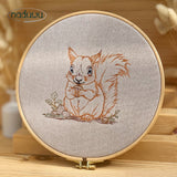Stickdatei Eichhörnchen Scribble, Set in 9 Größen ab 9x8 cm