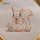 Stickdatei Eichhörnchen Scribble, Set in 9 Größen ab 9x8 cm