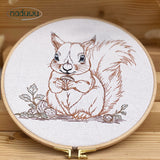 Stickdatei Eichhörnchen Scribble, Set in 9 Größen ab 9x8 cm