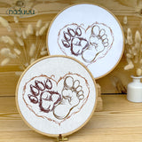 Stickdatei Paw Foot Forever  Set mit 7 Größen ab 9x8, Scribble Stickdesign