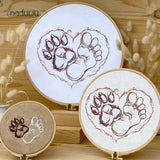 Stickdatei Paw Foot Forever  Set mit 7 Größen ab 9x8, Scribble Stickdesign