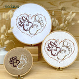 Stickdatei Paw Foot Forever  Set mit 7 Größen ab 9x8, Scribble Stickdesign