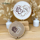 Stickdatei Paw Foot Forever  Set mit 7 Größen ab 9x8, Scribble Stickdesign