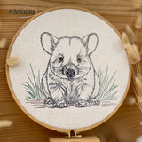 Stickdatei Wombat Set mit 7 Größen ab 10x13, Scribble Stickdesign