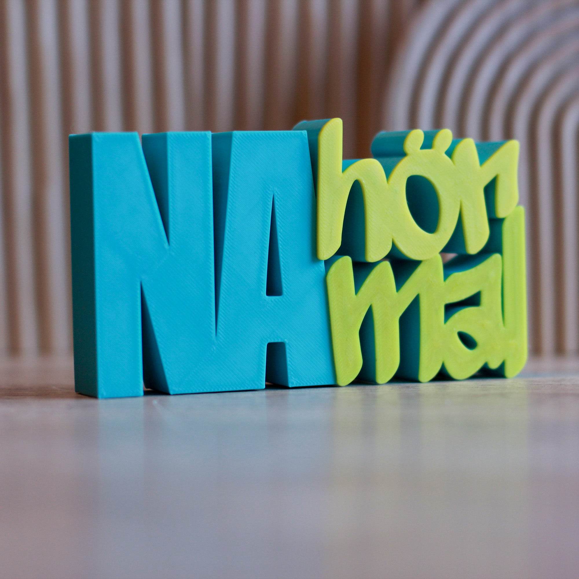 3D Druck Datei Schriftzug Na hör mal - Sewando