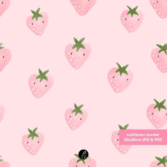 Stoffdesign – Erdbeeren - Sewando