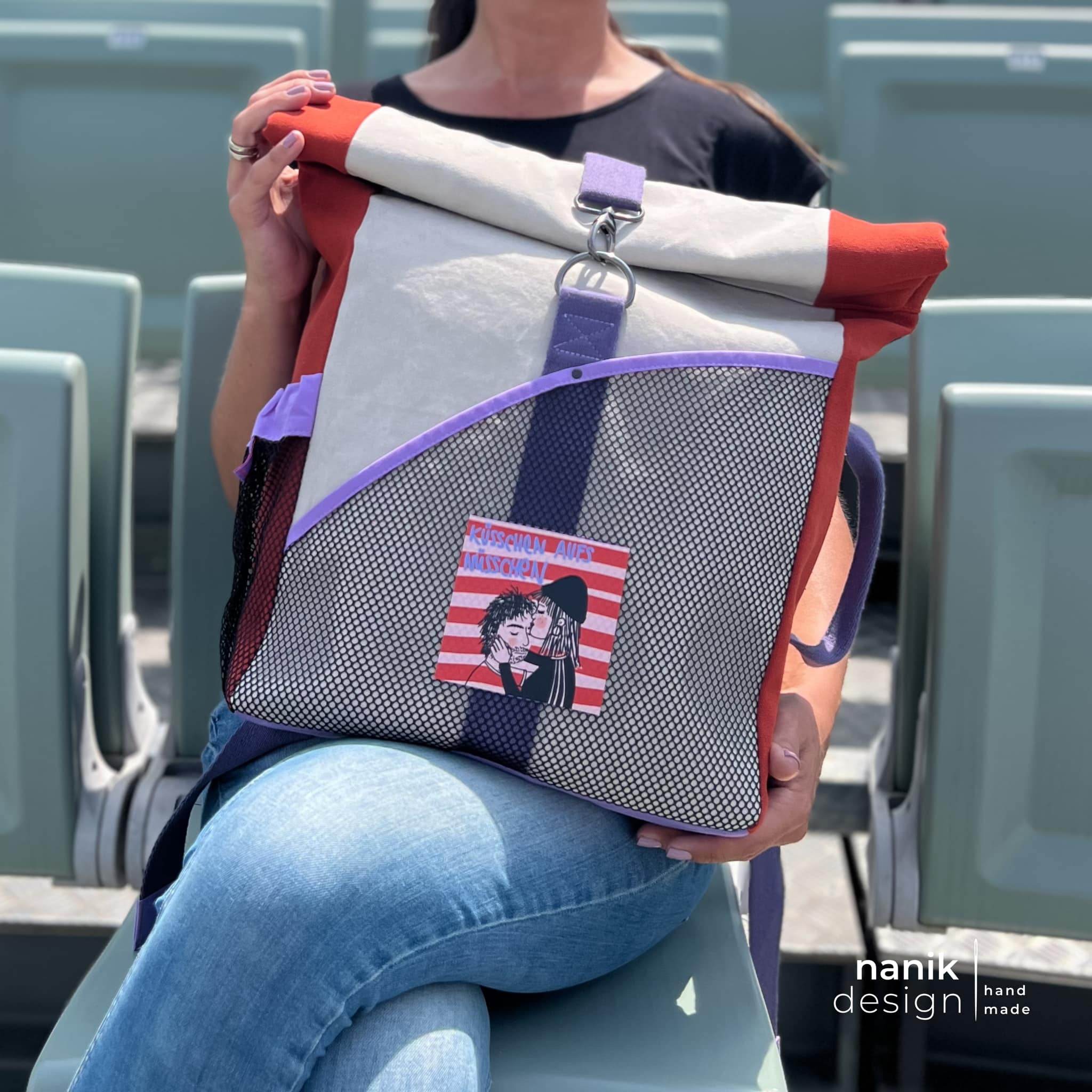 Schnittmuster Rolltop Rucksack Torben Nähanleitung - Sewando