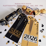 Plotterdatei Neujahr 2026 Set 3 Designs