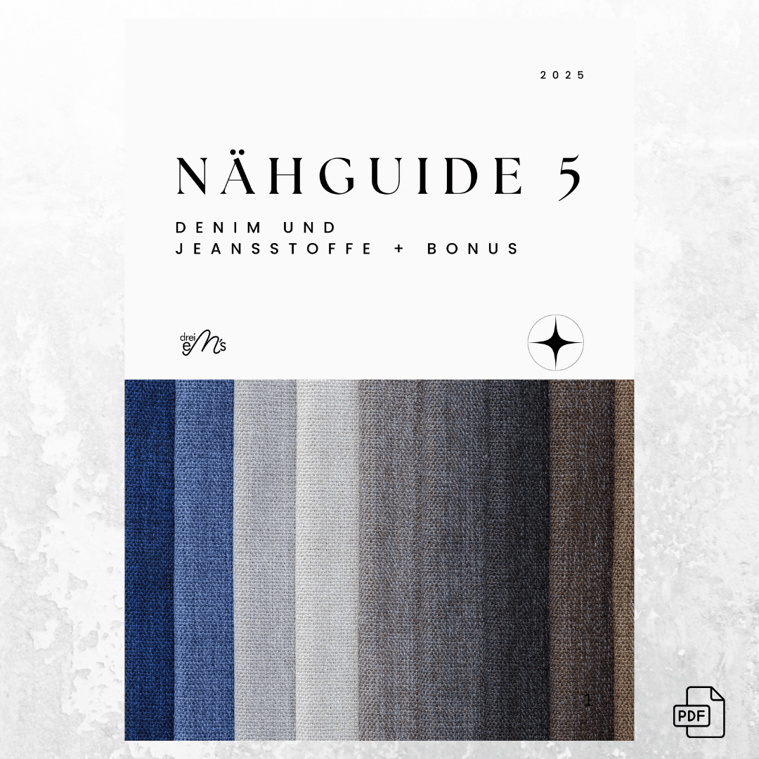 PDF- NÄHGUIDE 5 für Denim und Jeansstoffe + Bonus : - Sewando