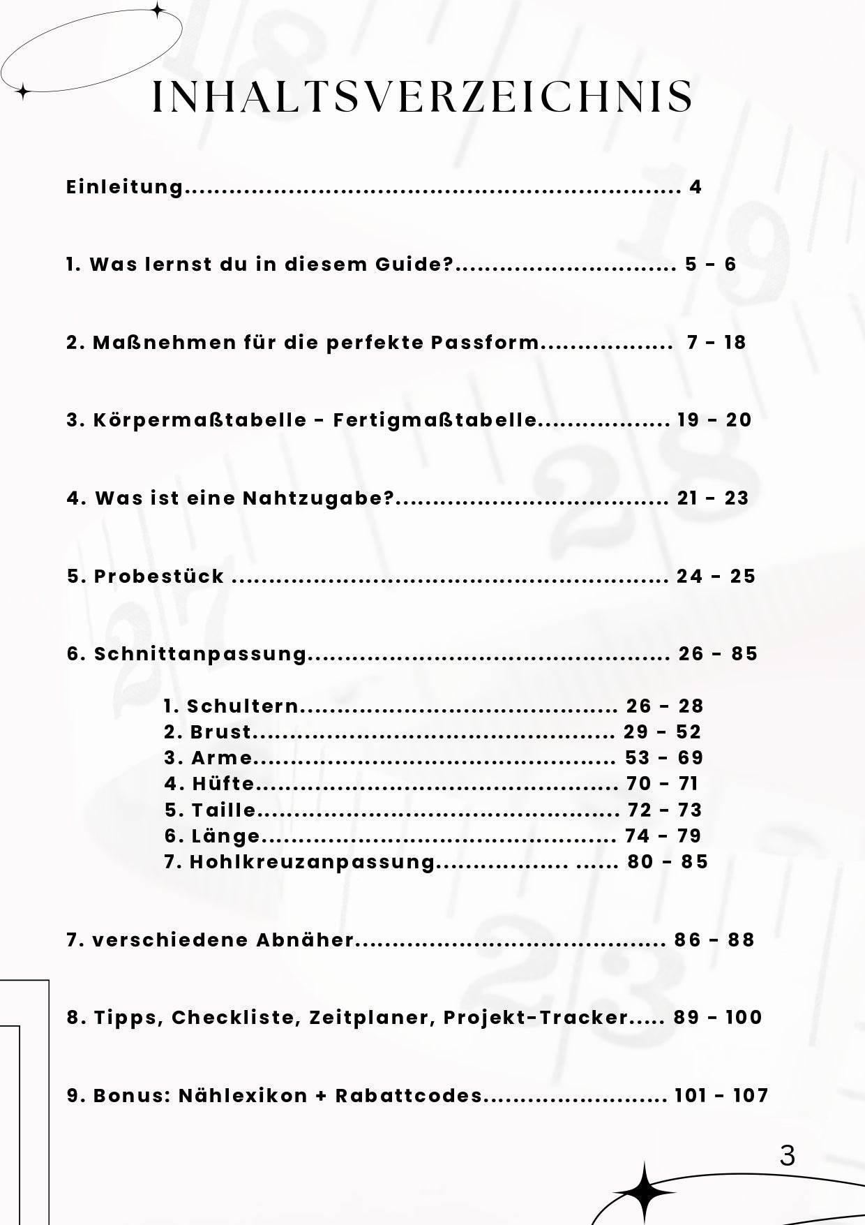 PDF- NÄHGUIDE 7 Schnittanpassung Shirt + Bonus : - Sewando