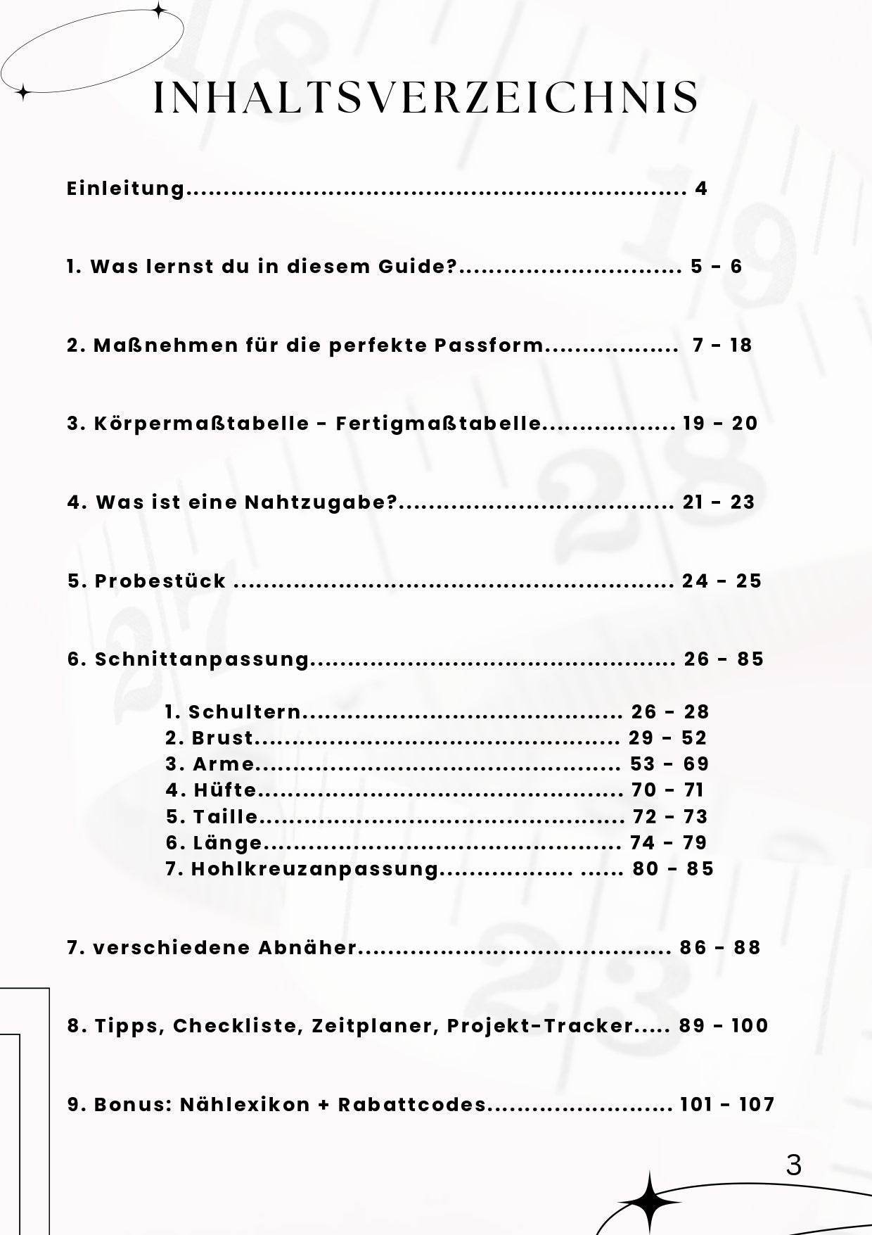 PDF- NÄHGUIDE 7 Schnittanpassung Shirt + Bonus : - Sewando