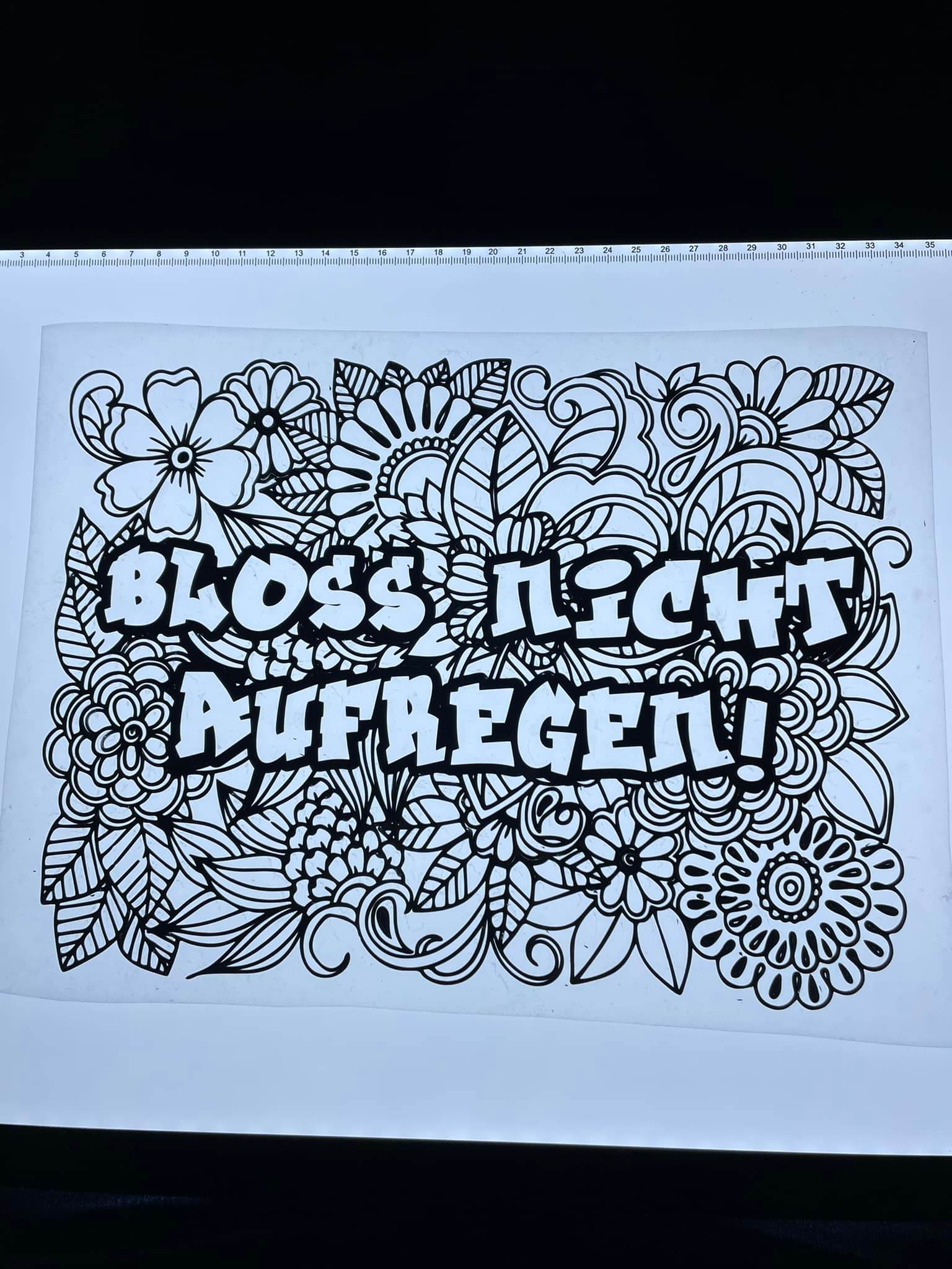 *Bloss nicht aufregen* Plotterdatei - Sewando