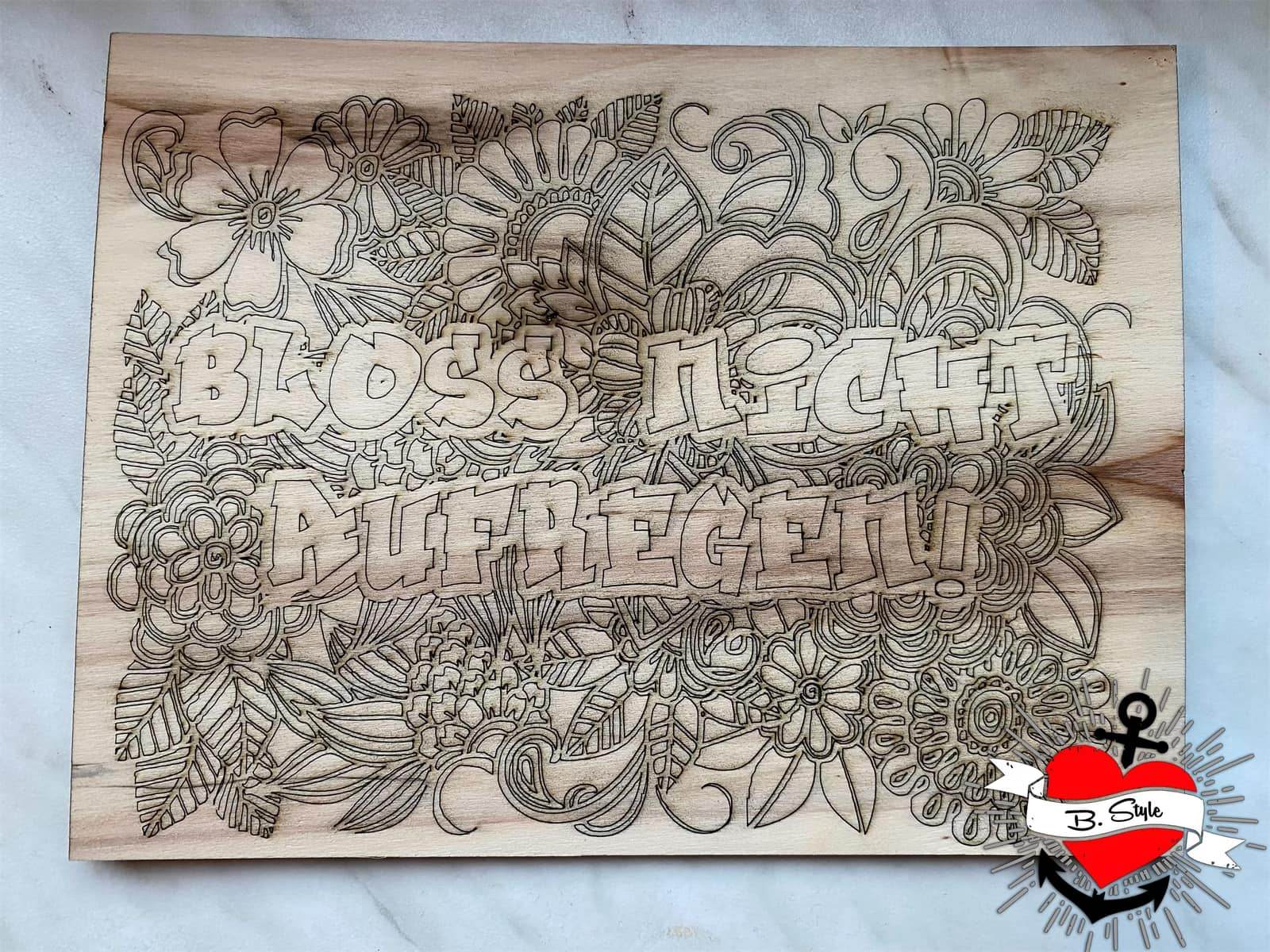 *Bloss nicht aufregen* Plotterdatei - Sewando