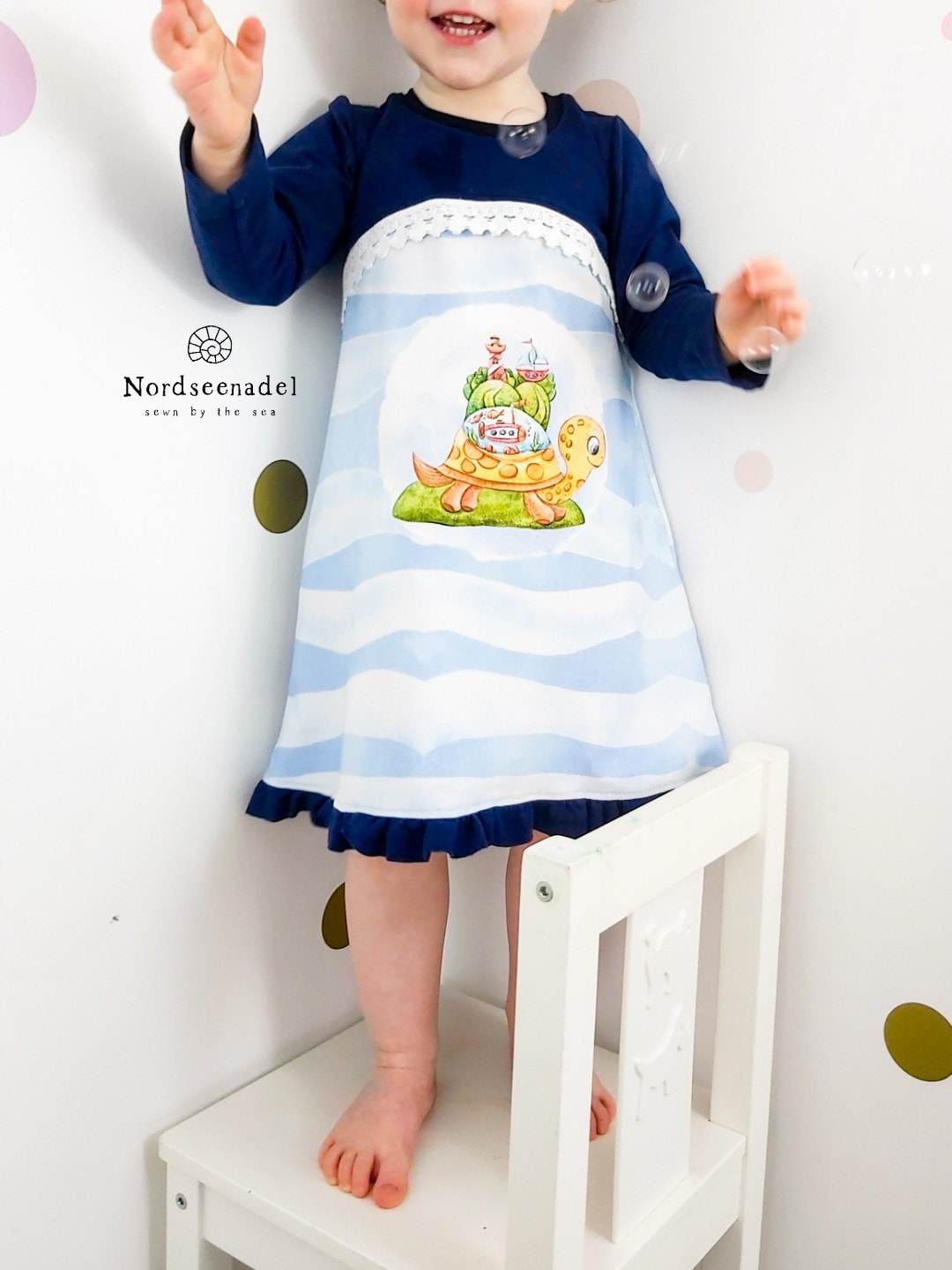 Herbstkleid Heidi Schnittmuster Kleid 50-170 - Sewando