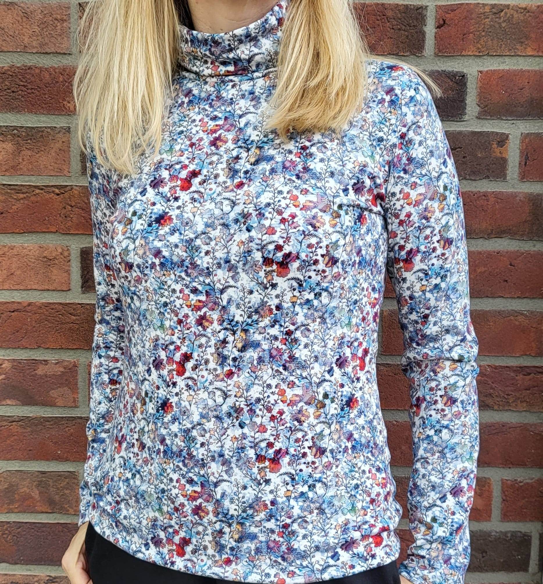 Schnittmuster Rollkragen-Shirt Nordlys Gr. 32-50 - Sewando