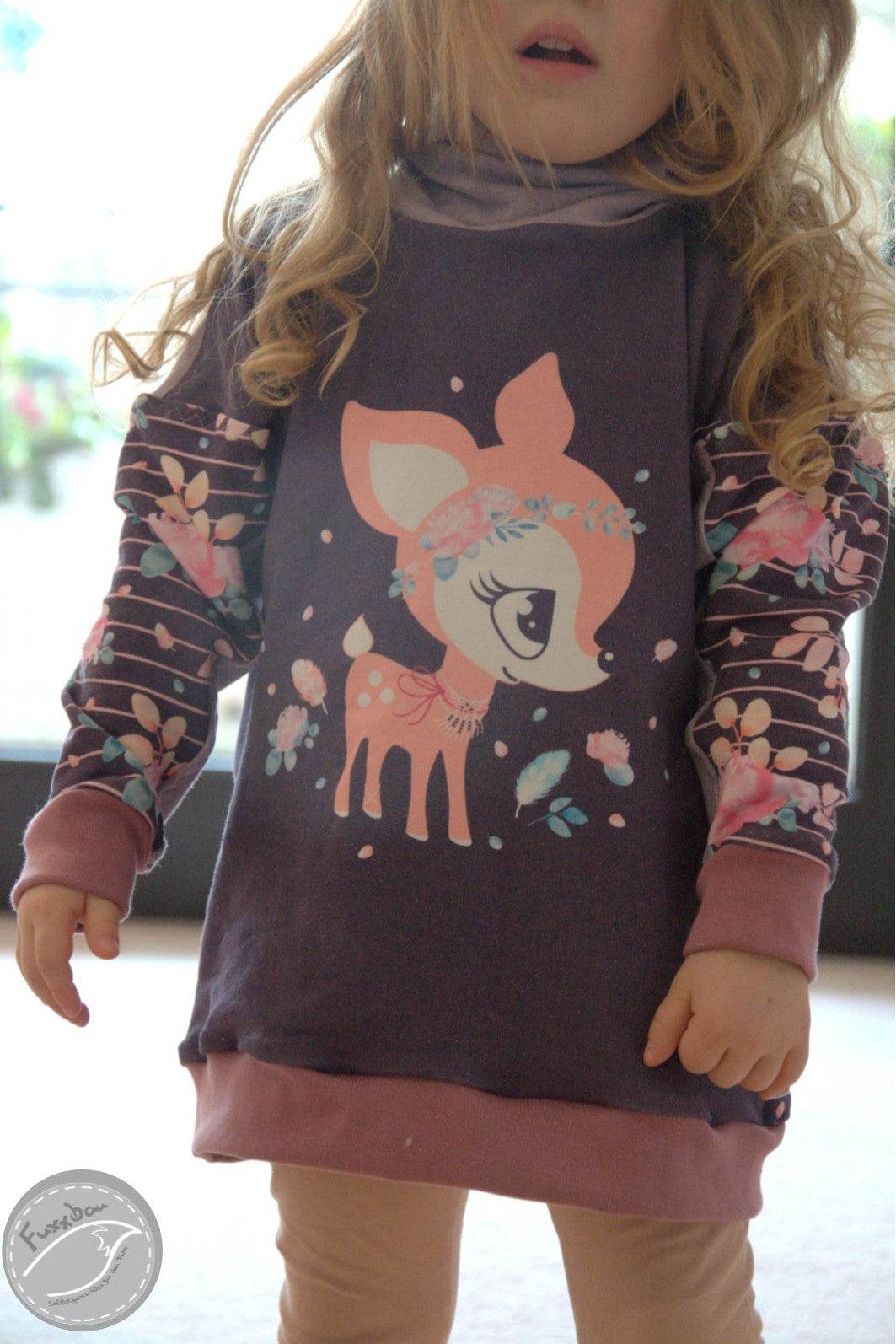 Schnittmuster Hoodie Hoodiekleid Lille Lys Gr. 64-164 - Sewando