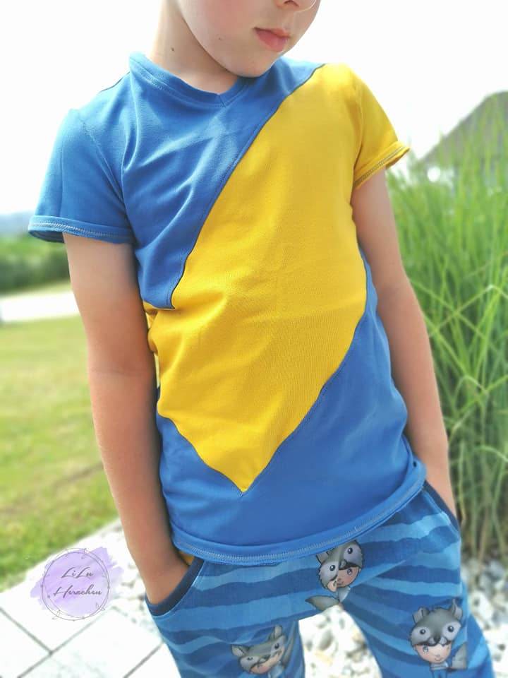 Blockshirt Benni Shirt Schnittmuster 50-170 - Sewando
