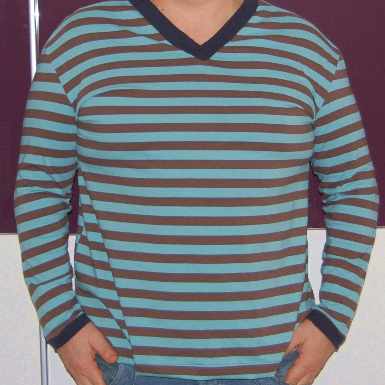 Sweatshirt V-Neck-MICHA Schnittmuster+Nähanleitung Gr. L - 4XL | BU 114-130 : - Sewando